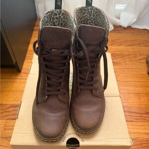 Dr. Martens Brown Lace-Up Women's Boots size 6